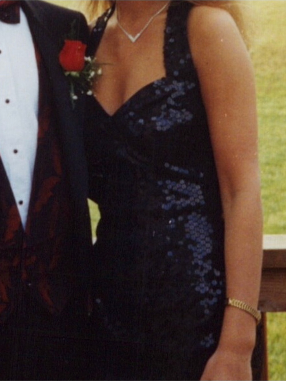 Elegant Black Sequin Dress